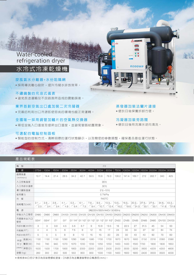 FR系列-冷凍式乾燥機5